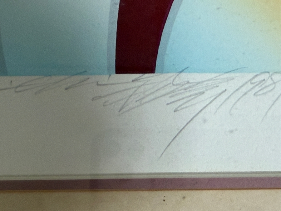 Lee Shi-chi (Chinese, 1938 - 2019) Artist Signed Limited Edition Modernist Abstract Serigraph Dated 1981 22 X 17 Framed 29 X 24 [Photo 6]