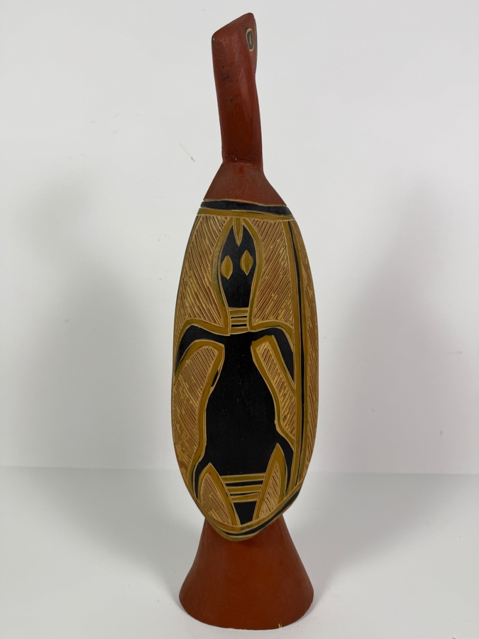 Vintage Australian Aboriginal Hand-carved Wooden Sculpture from Eastern Arnhem Land Australia 19'H [Photo 4]