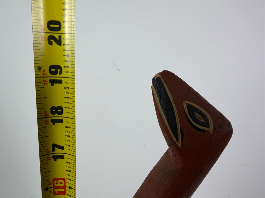 Vintage Australian Aboriginal Hand-carved Wooden Sculpture from Eastern Arnhem Land Australia 19'H [Photo 9]