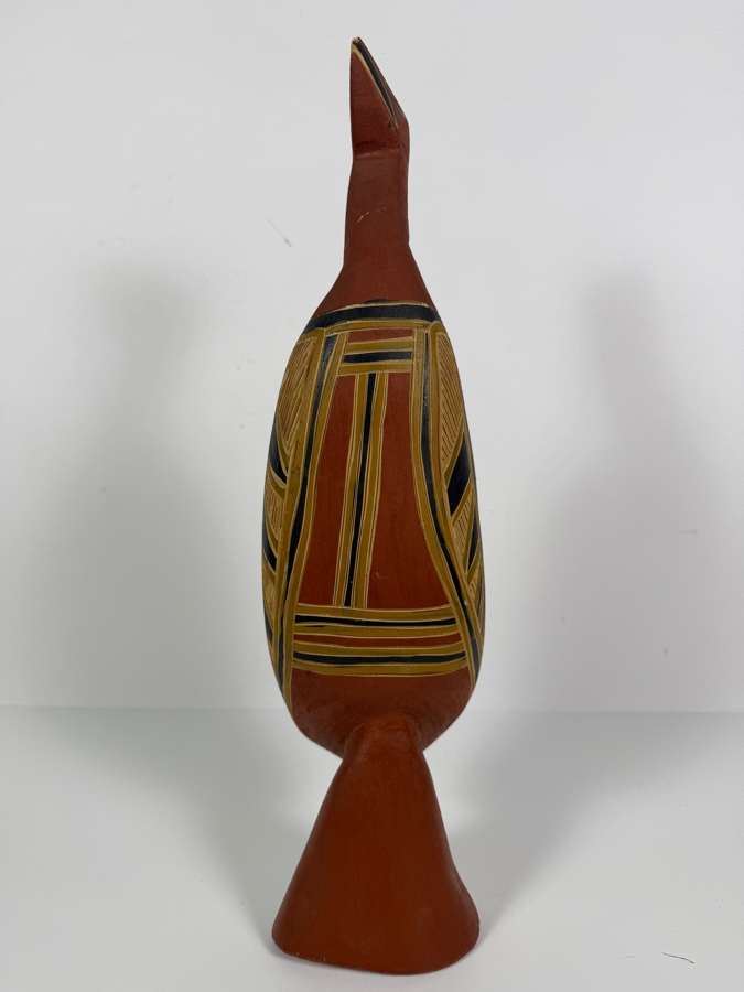 Vintage Australian Aboriginal Hand-carved Wooden Sculpture from Eastern Arnhem Land Australia 19'H [Photo 7]