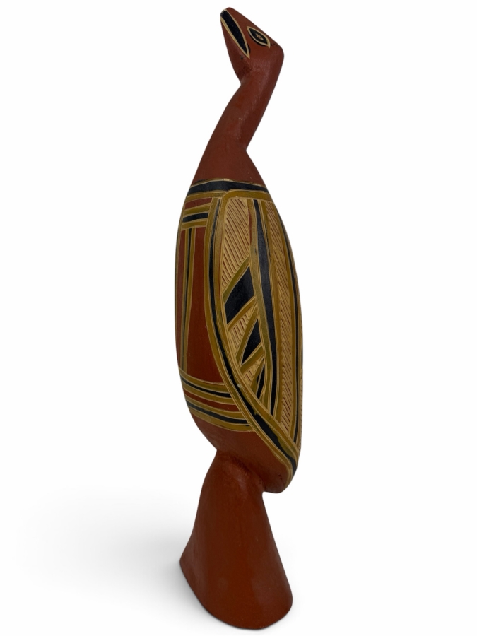 Vintage Australian Aboriginal Hand-carved Wooden Sculpture from Eastern Arnhem Land Australia 19'H