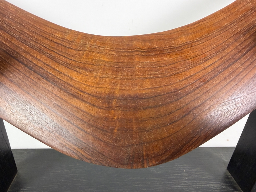 Vintage Australian Aboriginal Hand-carved Boomerang with Stand 24.5'W X 12'H [Photo 3]