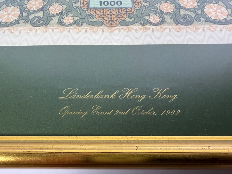 Antique 1918 1000 Krone Austrian War Bond Certificate from the 8th Austrian War Loan Framed 14.5 X 19 [Photo 6]