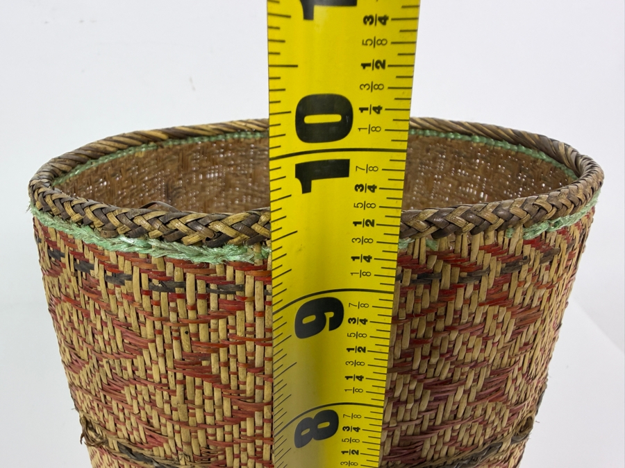 Traditional Dayak Wedding Dowry Basket from Borneo 9.5H [Photo 7]