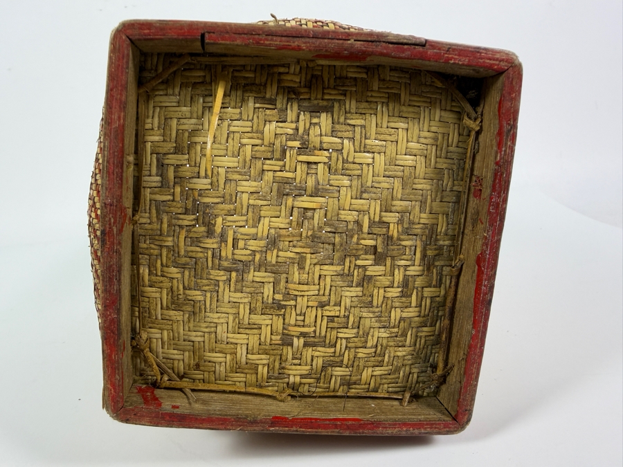 Traditional Dayak Wedding Dowry Basket from Borneo 9.5H [Photo 6]