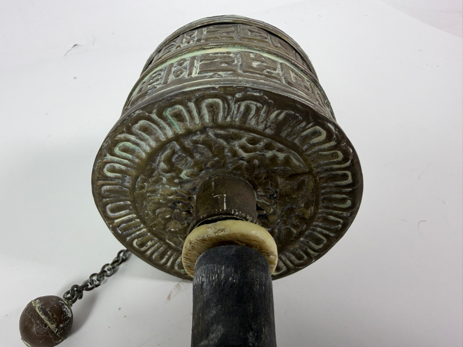 Antique Tibetan Prayer Wheel 10'L [Photo 6]