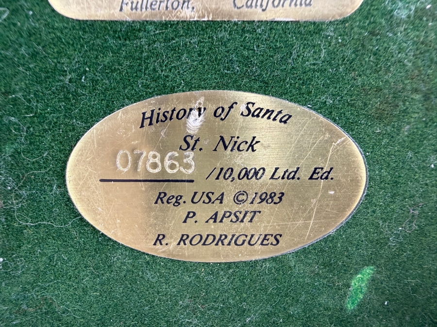 Duncan Royale St. Nick History Of Santa 1983 Limited Edition Figurine Number 07863 Of 10,000 With Box 11.5'H [Photo 5]