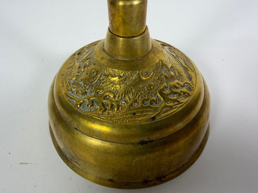 Korean Joseon Dynasty Style Brass Adjustable Butterfly Screen Wedding Candle Holder 22'H [Photo 3]