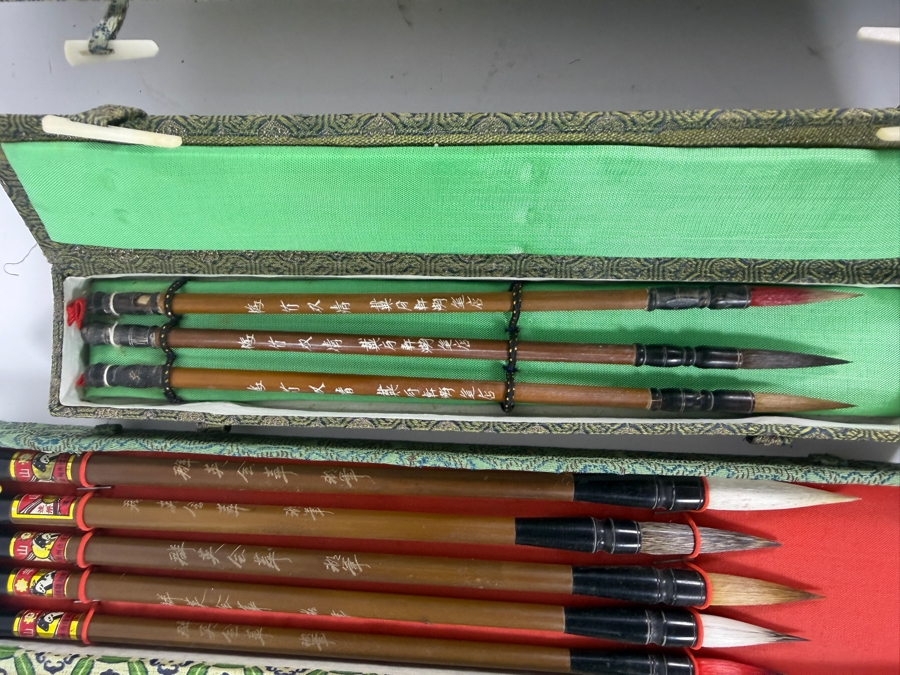 Collection of (4) Boxed Chinese Calligraphy Brush Sets [Photo 6]