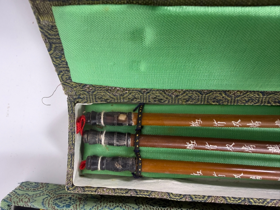 Collection of (4) Boxed Chinese Calligraphy Brush Sets [Photo 8]