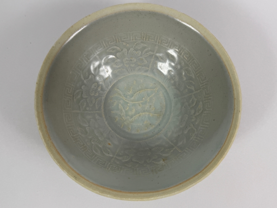 Boxed Chinese Celadon-Glazed Porcelain Bowl 6W X 2H [Photo 3]