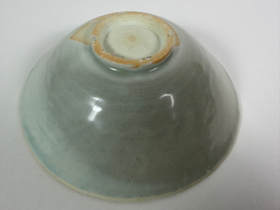 Boxed Chinese Celadon-Glazed Porcelain Bowl 6W X 2H [Photo 12]
