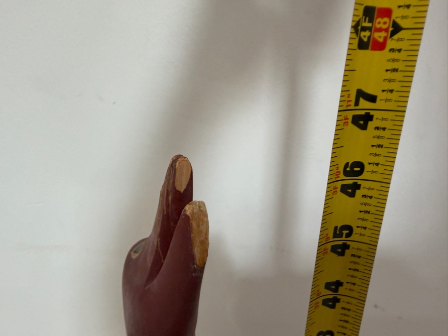 Authentic Vintage Australian Aboriginal Hand-carved and Painted Soft Wood Sculpture from Northeast Arnhem Land, Australia 46.5'H [Photo 16]