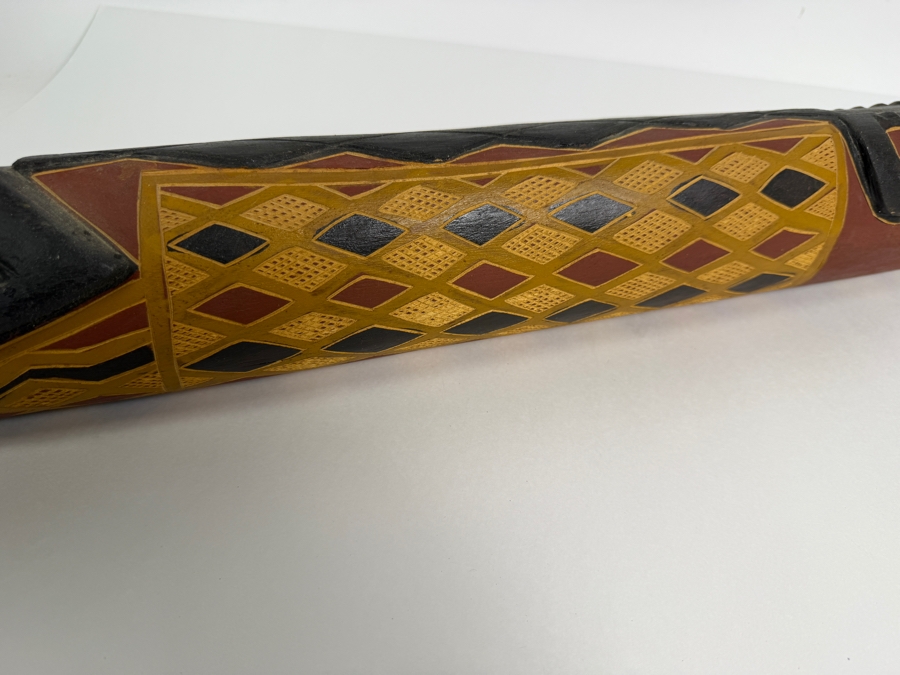 Vintage Australian Aboriginal Crocodile Ancestor Carved Softwood Sculpture 41'L [Photo 5]