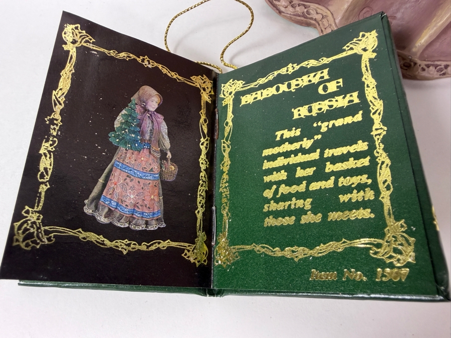 Duncan Royale Babouska History Of Santa II 1985 Limited Edition Figurine Number 01210 Of 10,000 Artist Signed With Box 10'H [Photo 7]
