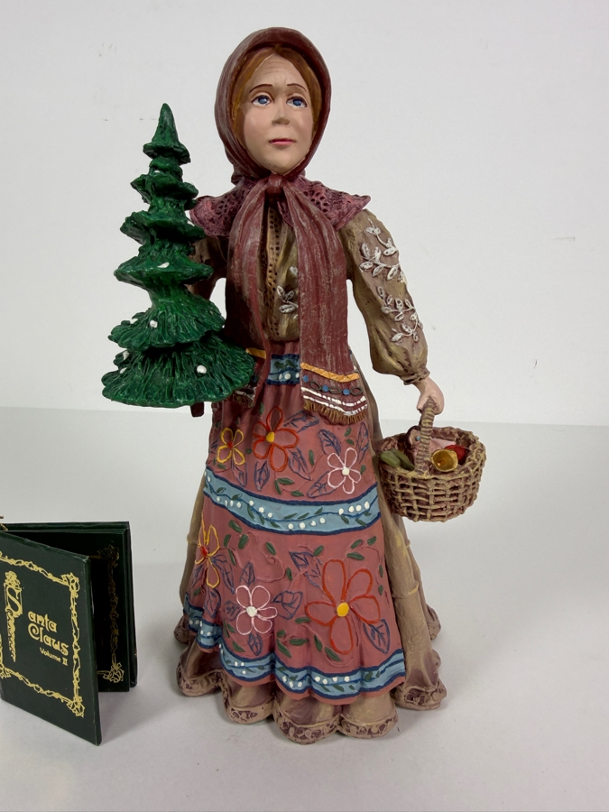 Duncan Royale Babouska History Of Santa II 1985 Limited Edition Figurine Number 01210 Of 10,000 Artist Signed With Box 10'H [Photo 3]