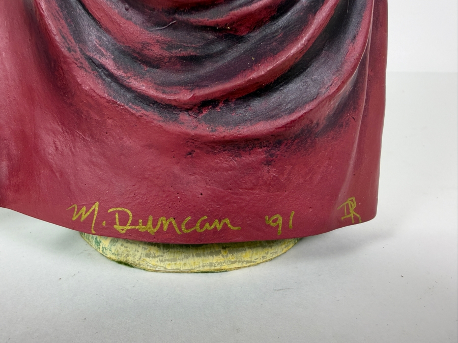 Duncan Royale St. Lucia History Of Santa II 1985 Limited Edition Figurine Number 01210 Of 10,000 Artist Signed With Box 11'H [Photo 5]