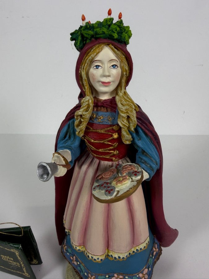 Duncan Royale St. Lucia History Of Santa II 1985 Limited Edition Figurine Number 01210 Of 10,000 Artist Signed With Box 11'H [Photo 3]
