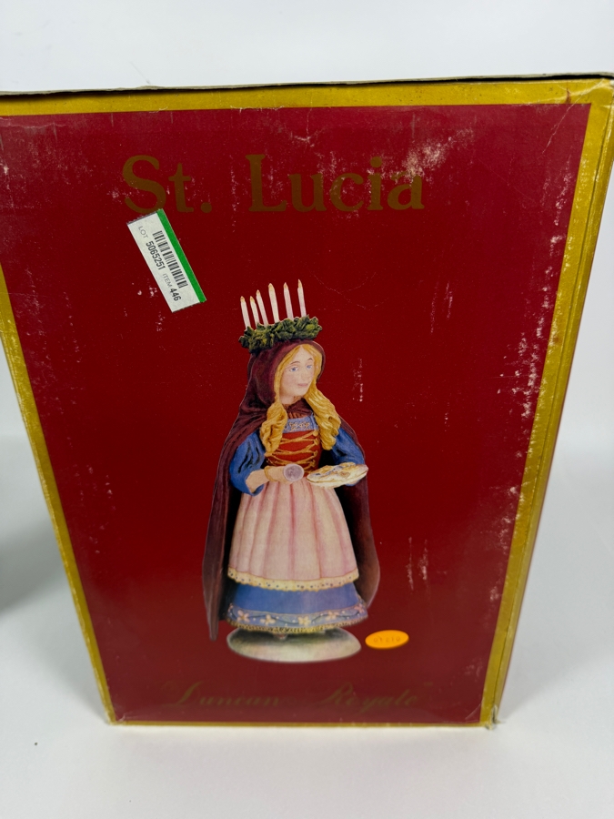 Duncan Royale St. Lucia History Of Santa II 1985 Limited Edition Figurine Number 01210 Of 10,000 Artist Signed With Box 11'H [Photo 10]