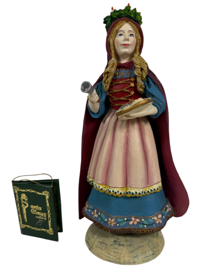 Duncan Royale St. Lucia History Of Santa II 1985 Limited Edition Figurine Number 01210 Of 10,000 Artist Signed With Box 11'H