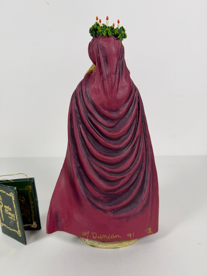 Duncan Royale St. Lucia History Of Santa II 1985 Limited Edition Figurine Number 01210 Of 10,000 Artist Signed With Box 11'H [Photo 4]