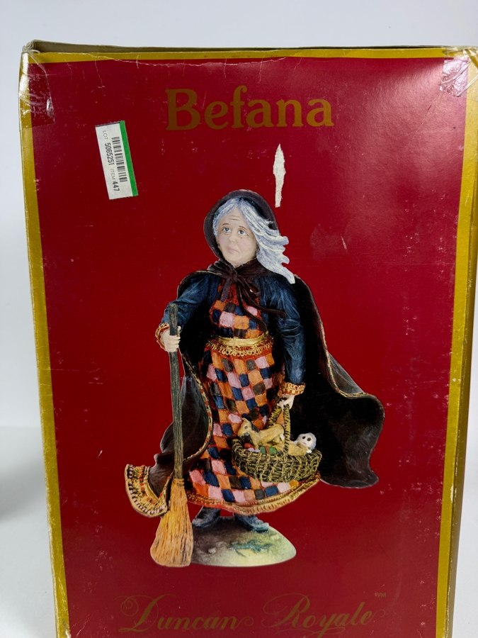 Duncan Royale Befana History Of Santa II 1985 Limited Edition Figurine Number 01210 Of 10,000 With Box 10'H [Photo 11]