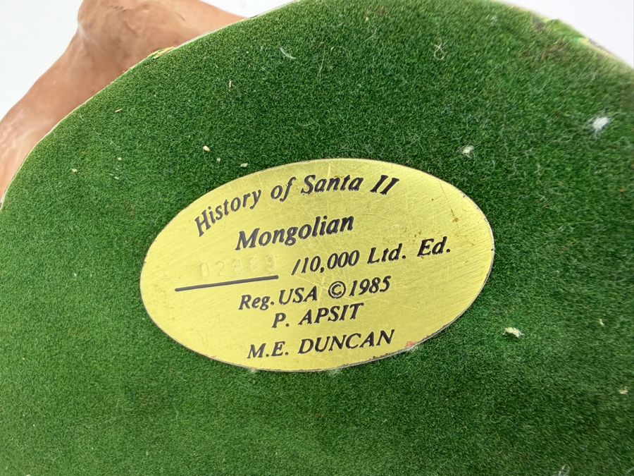 Duncan Royale Mongolian History Of Santa II 1985 Limited Edition Figurine Number 02869 Of 10,000 With Box 11'H [Photo 5]