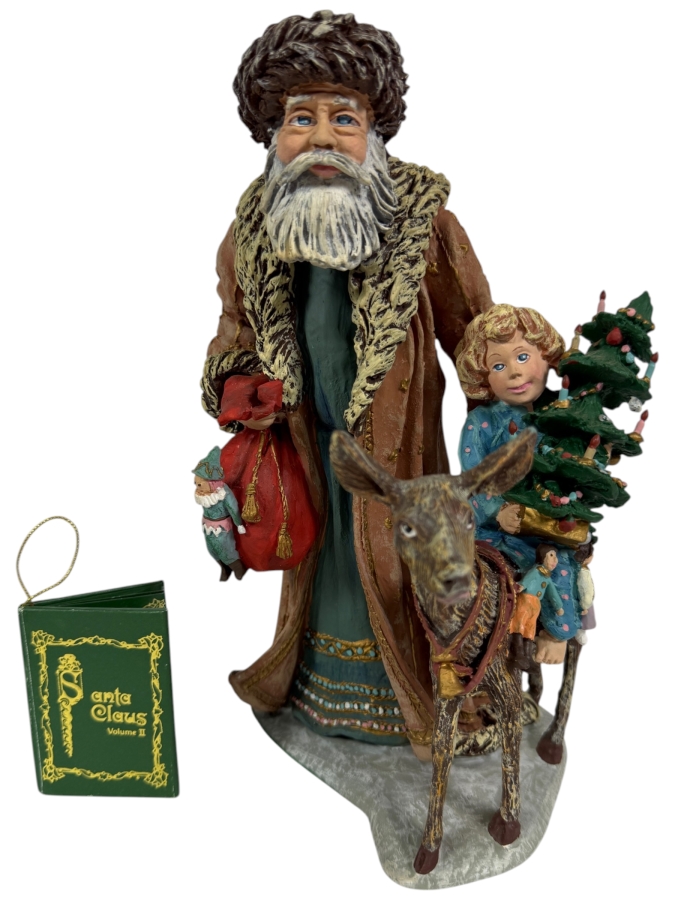 Duncan Royale Bavarian History Of Santa II 1985 Limited Edition Figurine Number 01542 Of 10,000 With Box 10.5'H