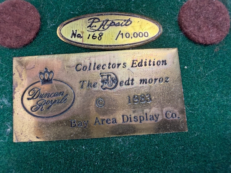Duncan Royale The Dedt Moroz History Of Santa 1983 Limited Edition Figurine Number 168 Of 10,000 With Box 11.5'H [Photo 4]