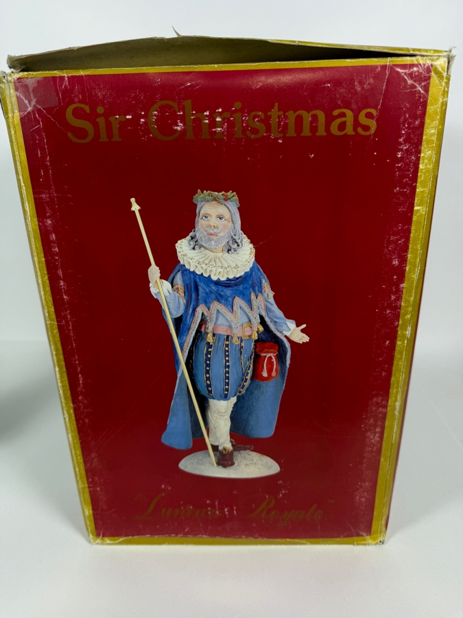 Duncan Royale Sir Christmas History Of Santa II 1985 Limited Edition Figurine Number 00690 Of 10,000 With Box 10.5'H [Photo 9]