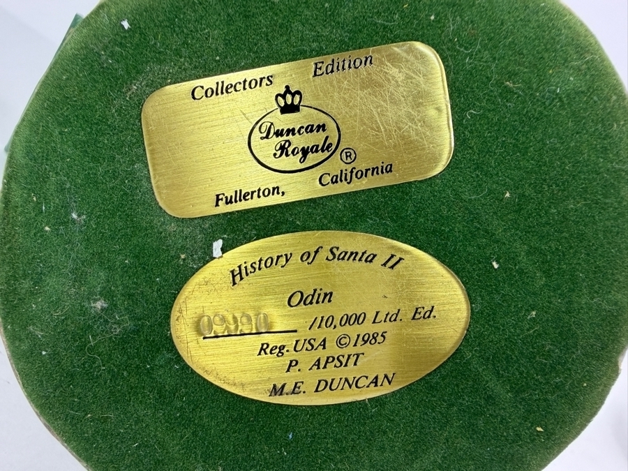 Duncan Royale Odin History Of Santa II 1985 Limited Edition Figurine Number 9990 Of 10,000 12'H [Photo 5]