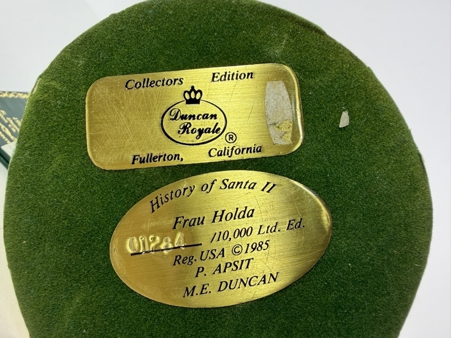 Duncan Royale Frau Holda History Of Santa II 1985 Limited Edition Figurine Number 1284 Of 10,000 11'H [Photo 5]