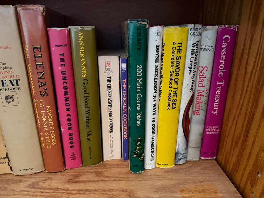 Large Collection Of Vintage Mid Century Hardcover And Spiral Bound Cookbooks Featuring Regional Local And International Recipes 50+ Volumes - See Photos [Photo 13]