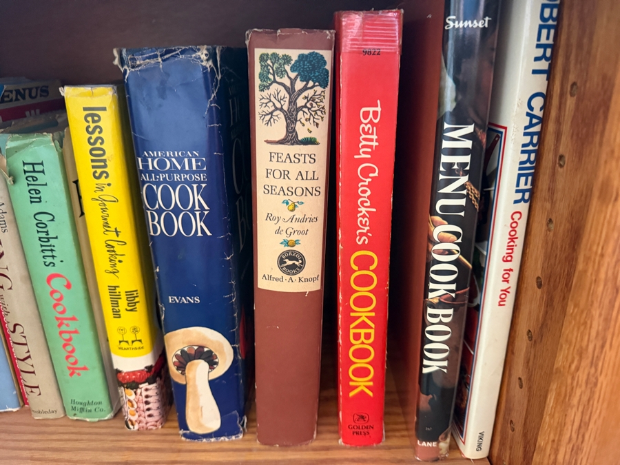 Large Collection Of Vintage Mid Century Hardcover And Spiral Bound Cookbooks Featuring Regional Local And International Recipes 50+ Volumes - See Photos [Photo 5]