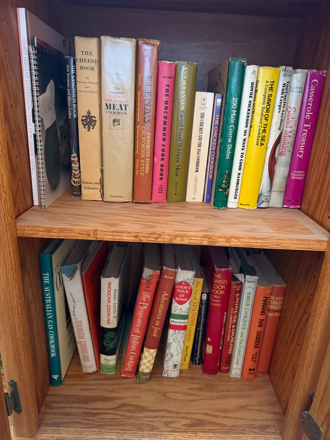 Large Collection Of Vintage Mid Century Hardcover And Spiral Bound Cookbooks Featuring Regional Local And International Recipes 50+ Volumes - See Photos [Photo 3]