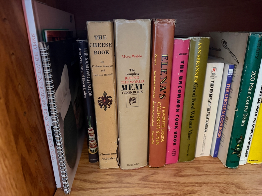 Large Collection Of Vintage Mid Century Hardcover And Spiral Bound Cookbooks Featuring Regional Local And International Recipes 50+ Volumes - See Photos [Photo 12]
