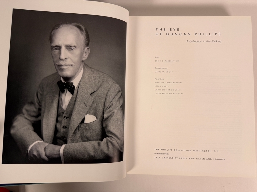 1999 First Edition Hardcover Book The Eye of Duncan Phillips: A Collection in the Making [Photo 2]