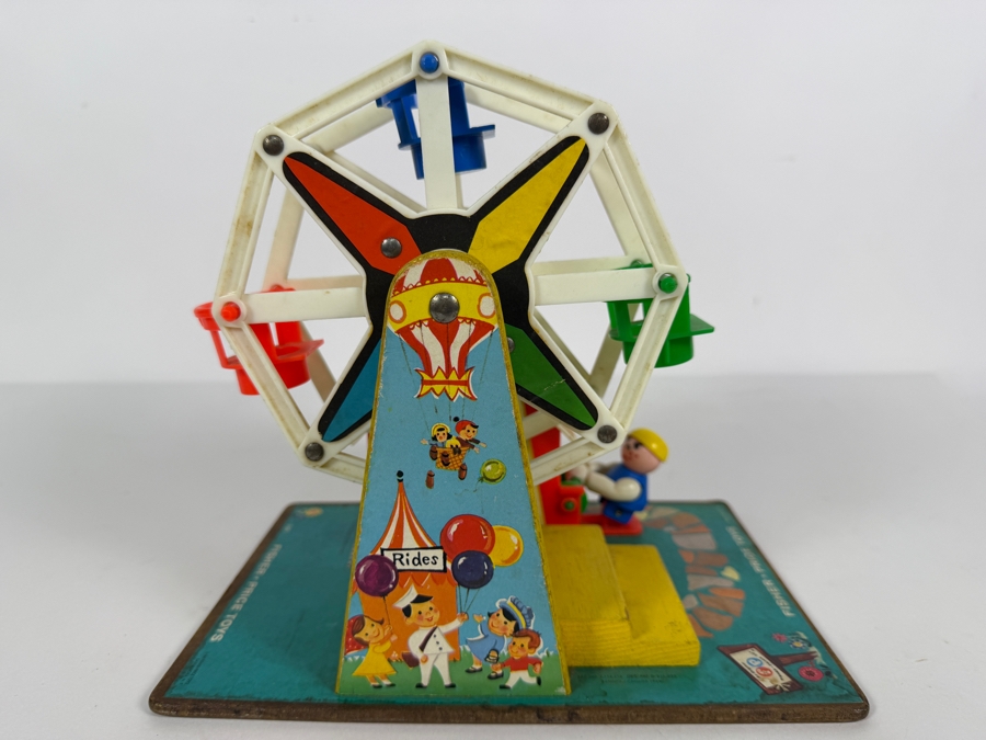 Vintage 1966 Fisher-Price Little People Music Box Ferris Wheel #969 8'H [Photo 9]