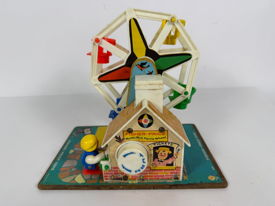 Vintage 1966 Fisher-Price Little People Music Box Ferris Wheel #969 8'H [Photo 5]