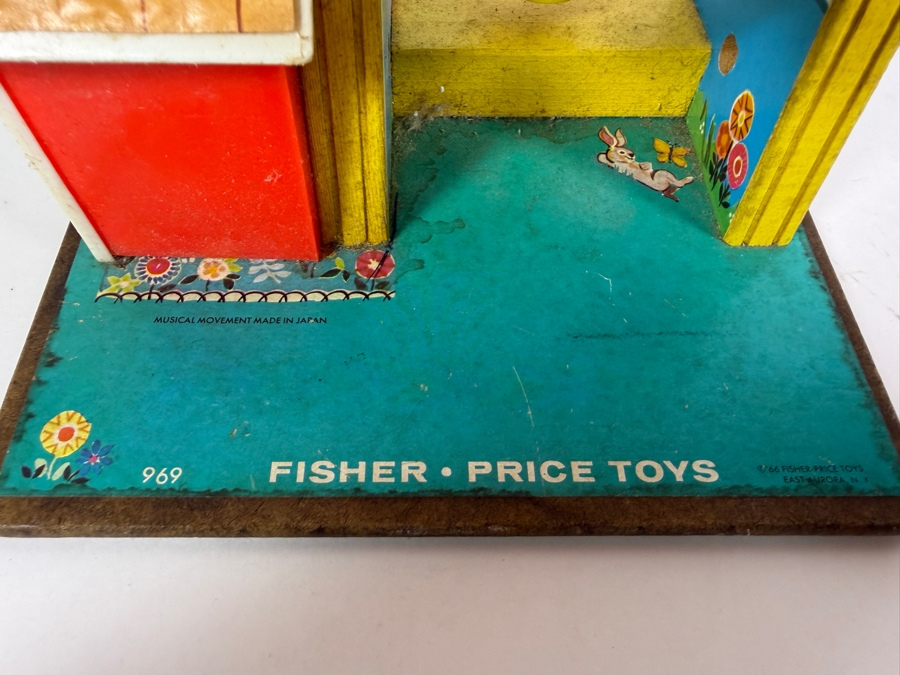 Vintage 1966 Fisher-Price Little People Music Box Ferris Wheel #969 8'H [Photo 7]