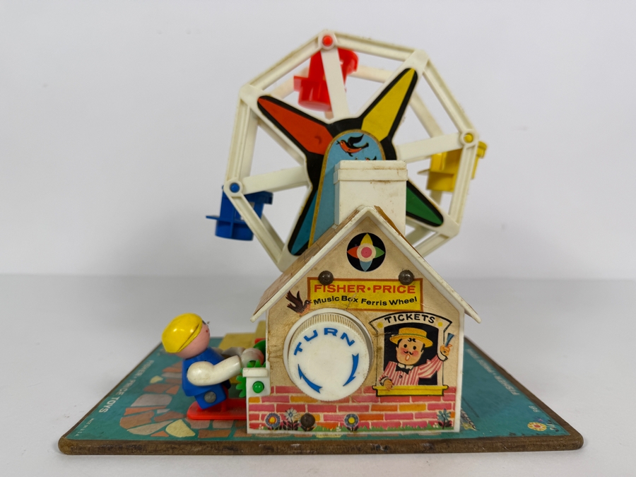 Vintage 1966 Fisher-Price Little People Music Box Ferris Wheel #969 8'H [Photo 3]