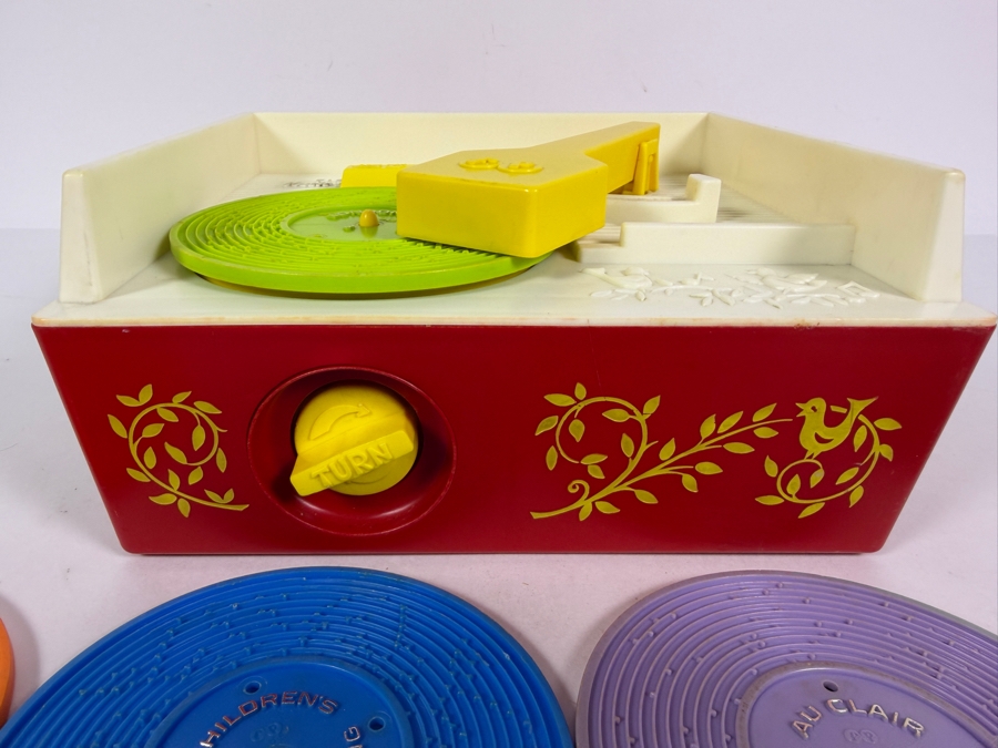 Just Added - Vintage 1971 Fisher-Price Music Box Record Player #995 with 5 Records [Photo 3]