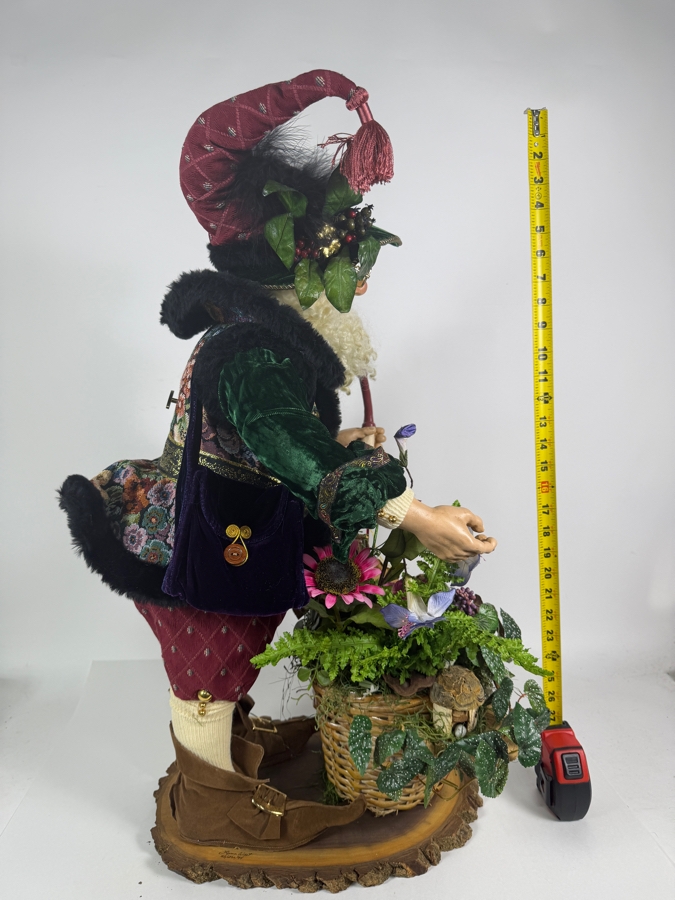 Vintage 1994 Signed Lynn West Amaranth Productions Limited Edition Irish Leprechaun Music Box Statue 30'H [Photo 6]