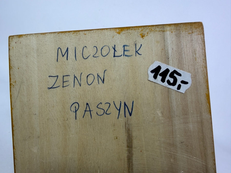 Hand-painted Wooden Folk Art Santa Claus Figurine by Zenon Miczolek from Paszyn, Poland 19'H [Photo 5]
