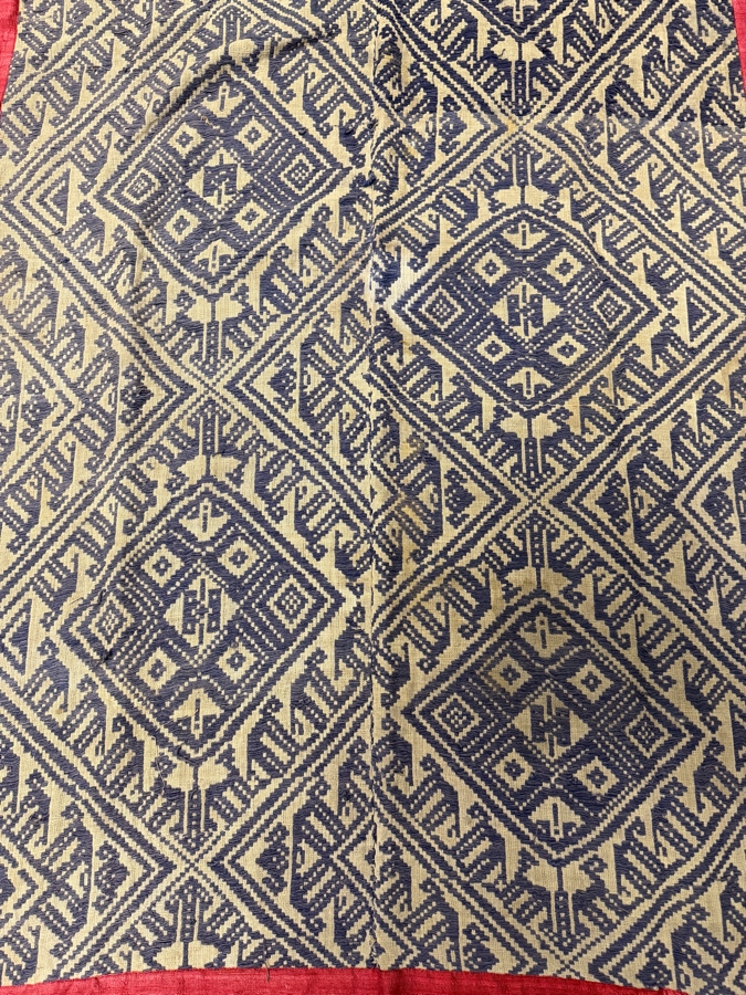 Vintage Handwoven Laotian Textile 35 X 52 [Photo 2]