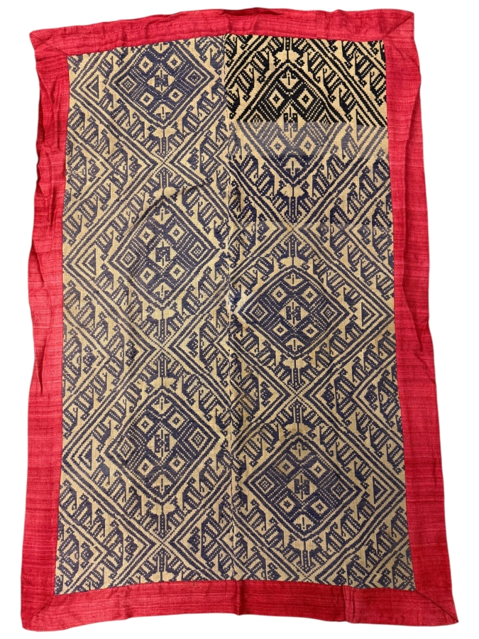 Vintage Handwoven Laotian Textile 35 X 52