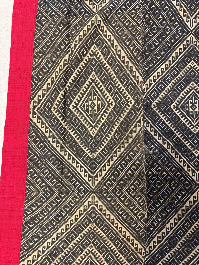 Vintage Handwoven Laotian Textile 35 X 57 [Photo 2]
