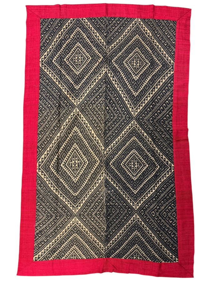 Vintage Handwoven Laotian Textile 35 X 57