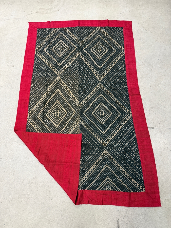 Vintage Handwoven Laotian Textile 35 X 57 [Photo 4]