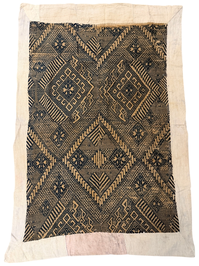 Vintage Handwoven Laotian Textile 41 X 61